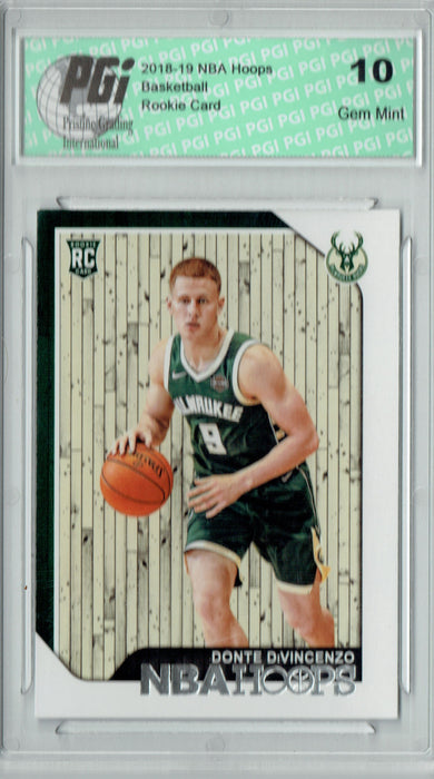 Donte DiVincenzo 2018 NBA Hoops #246 Rookie Card PGI 10