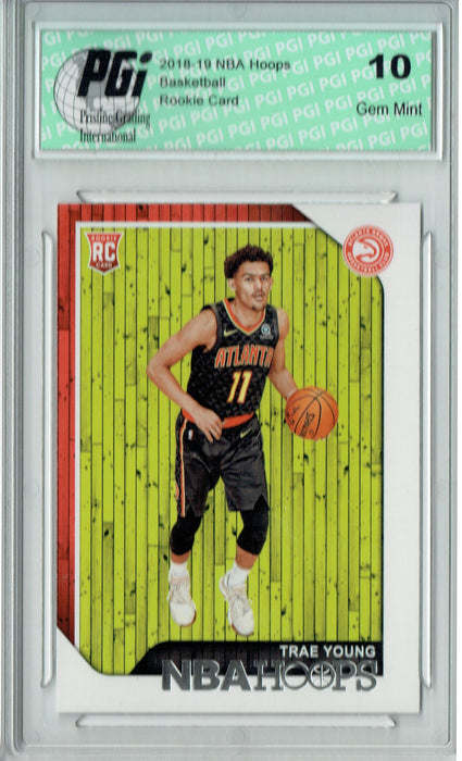 Trae Young 2018 NBA Hoops #250 Rookie Card PGI 10