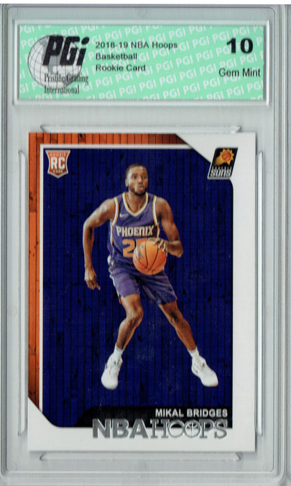 Mikal Bridges 2018 NBA Hoops #252 Rookie Card PGI 10