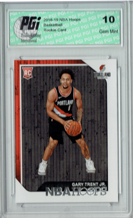 Gary Trent Jr. 2018 NBA Hoops #263 Rookie Card PGI 10