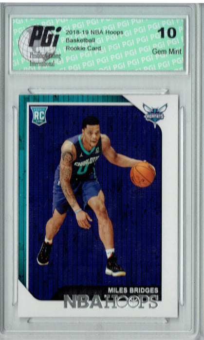 Miles Bridges 2018 NBA Hoops #272 Rookie Card PGI 10