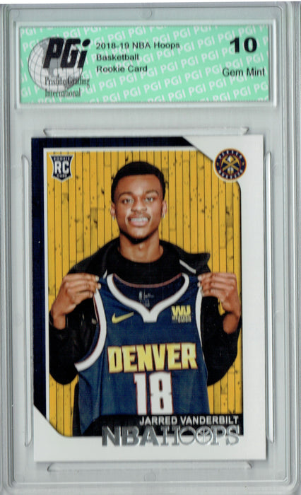 Jarred Vanderbilt 2018 NBA Hoops #273 Rookie Card PGI 10