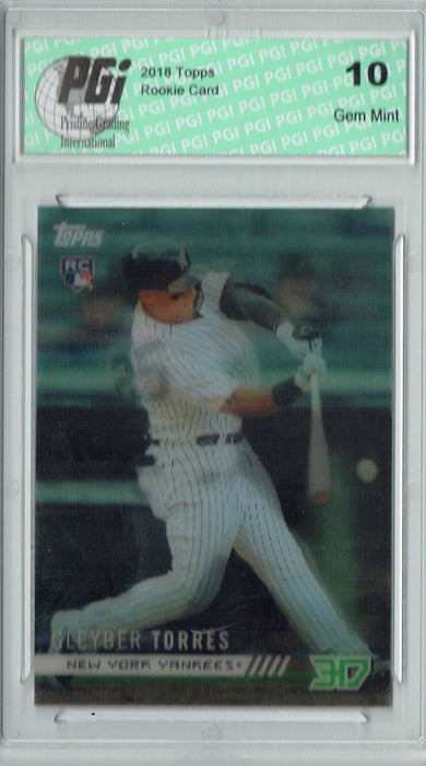 Gleyber Torres 2018 Topps 3D #M-24 Only 538 Made Rookie Card PGI 10