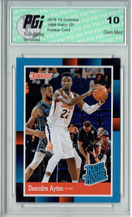 Deandre Ayton 2018 Donruss #RR1 1988 Rated Rookie Retro Rookie Card PGI 10