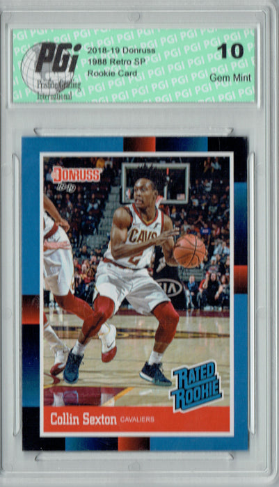 Collin Sexton 2018 Donruss #RR8 1988 Rated Rookie Retro Rookie Card PGI 10