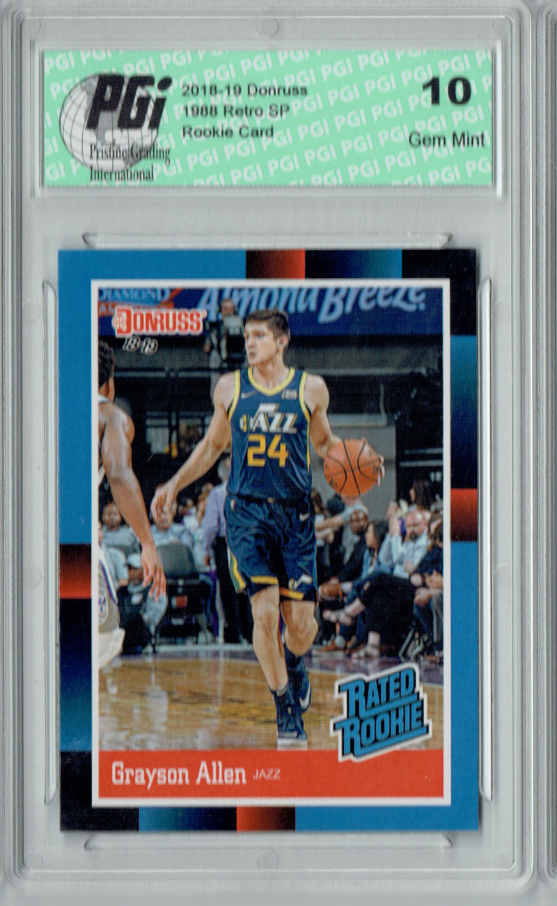 Grayson Allen 2018 Donruss #RR19 1988 Rated Rookie Retro Rookie Card PGI 10