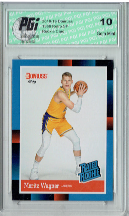 Moritz Wagner 2018 Donruss #RR23 1988 Rated Rookie Retro Rookie Card PGI 10