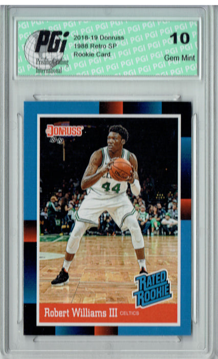 Robert Williams III 2018 Donruss RR25 1988 Rated Rookie Retro Rookie Card PGI 10