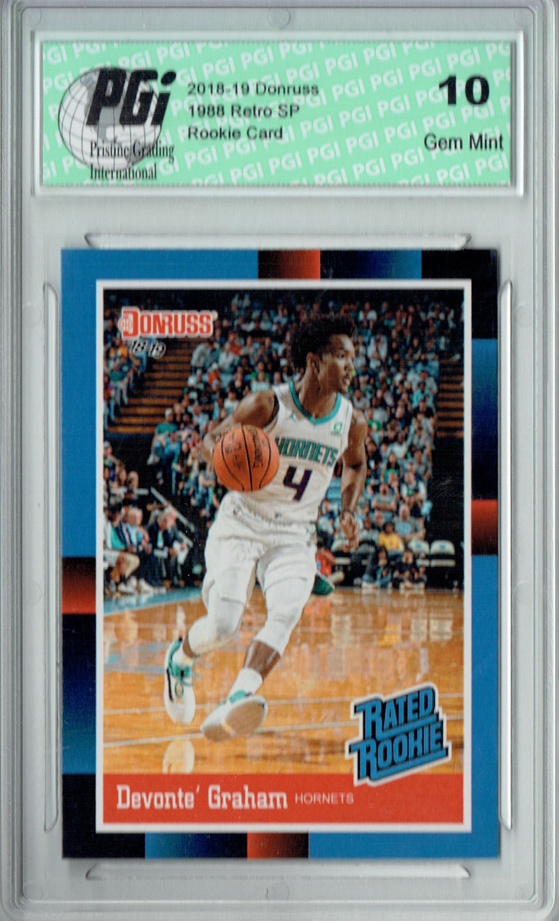 Devonte' Graham 2018 Donruss #RR32 1988 Rated Rookie Retro Rookie Card PGI 10
