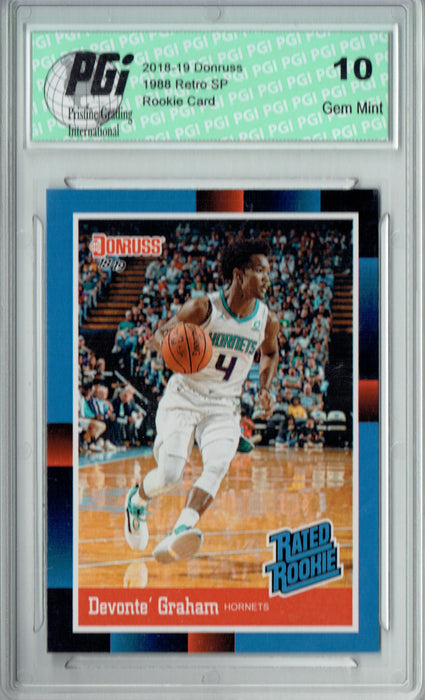 Devonte' Graham 2018 Donruss #RR32 1988 Rated Rookie Retro Rookie Card PGI 10