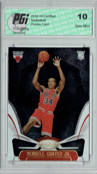 Wendell Carter Jr. 2018 Panini Certified #157 Rookie Card PGI 10