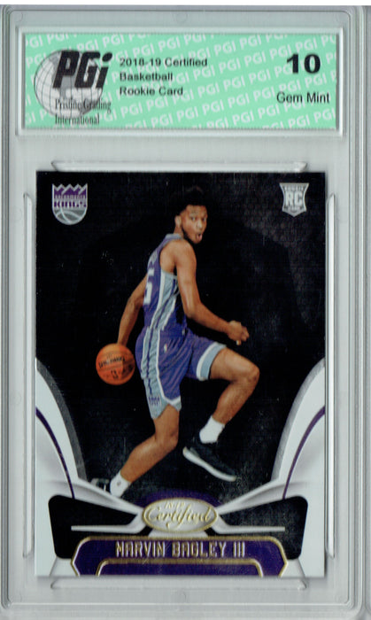 Marvin Bagley III 2018 Panini Certified #152 Rookie Card PGI 10