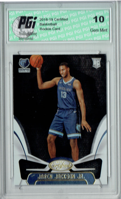 Jaren Jackson Jr. 2018 Panini Certified #154 Rookie Card PGI 10