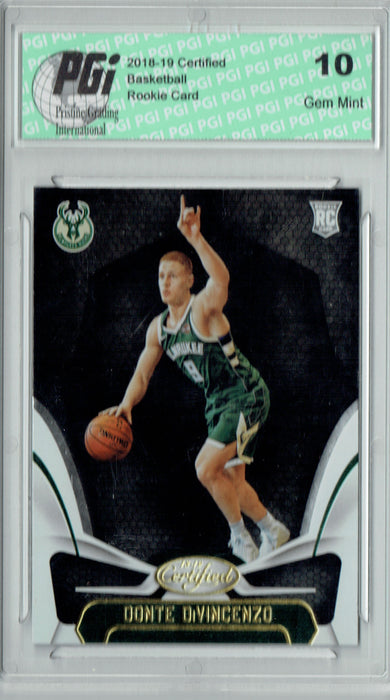 Donte DiVincenzo 2018 Panini Certified #167 Rookie Card PGI 10