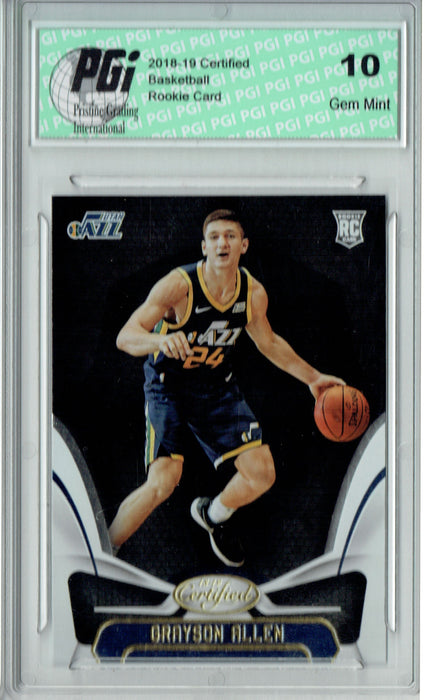 Grayson Allen 2018 Panini Certified #171 Rookie Card PGI 10