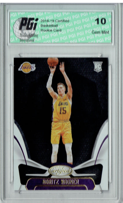 Moritz Wagner 2018 Panini Certified #175 Rookie Card PGI 10