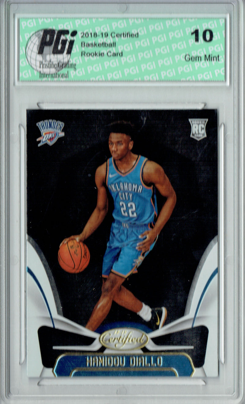 Hamidou Diallo 2018 Panini Certified #192 Rookie Card PGI 10