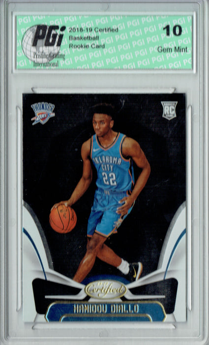 Hamidou Diallo 2018 Panini Certified #192 Rookie Card PGI 10