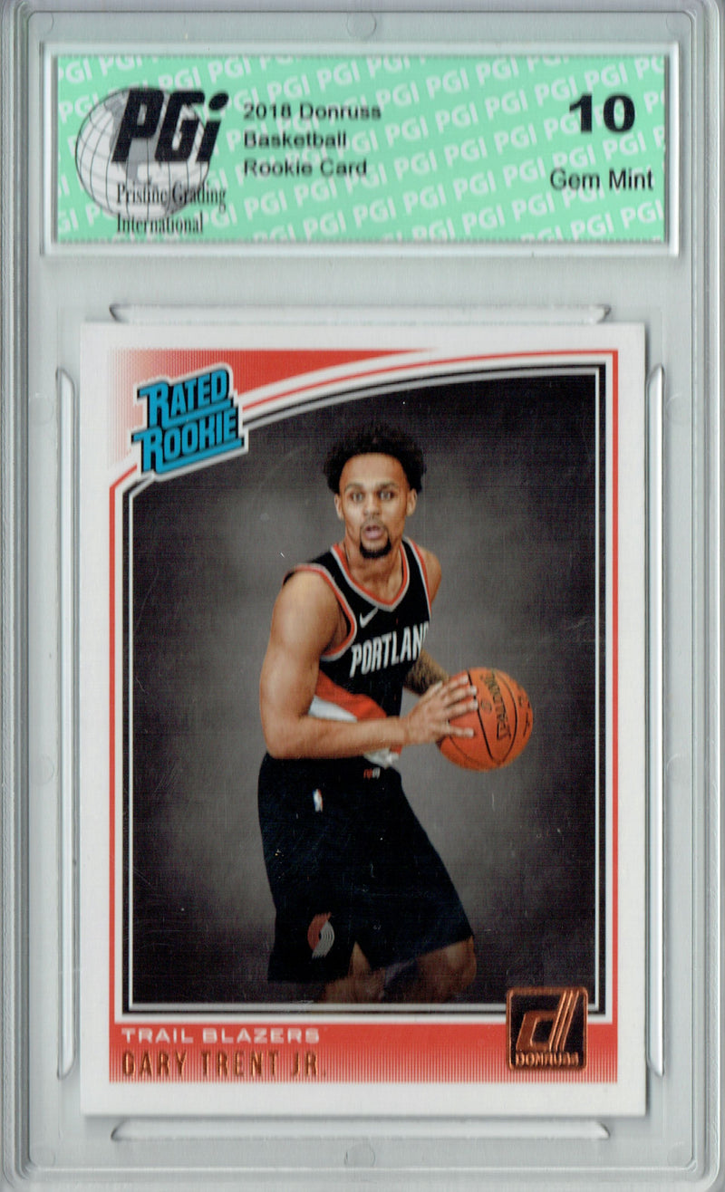 Gary Trent Jr. 2018 Donruss Basketball #199 Rookie Card PGI 10