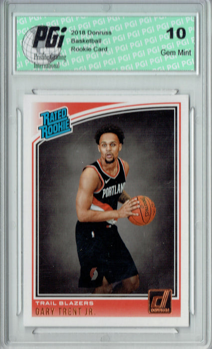 Gary Trent Jr. 2018 Donruss Basketball #199 Rookie Card PGI 10