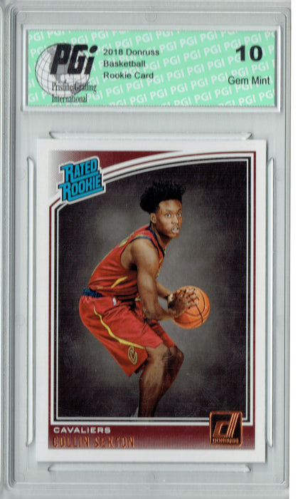 Collin Sexton 2018 Donruss Basketball #180 Rookie Card PGI 10