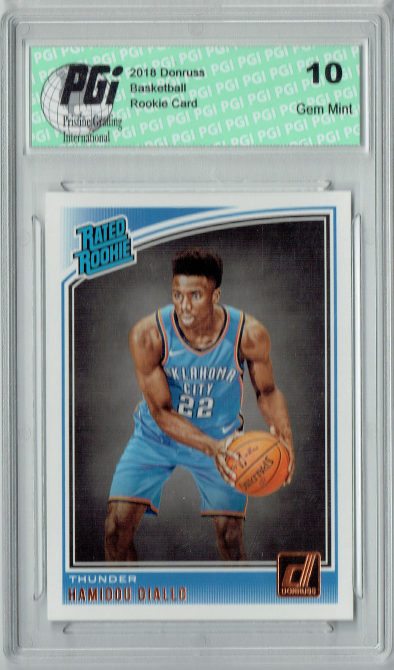Hamidou Diallo 2018 Donruss Basketball #171 Rookie Card PGI 10
