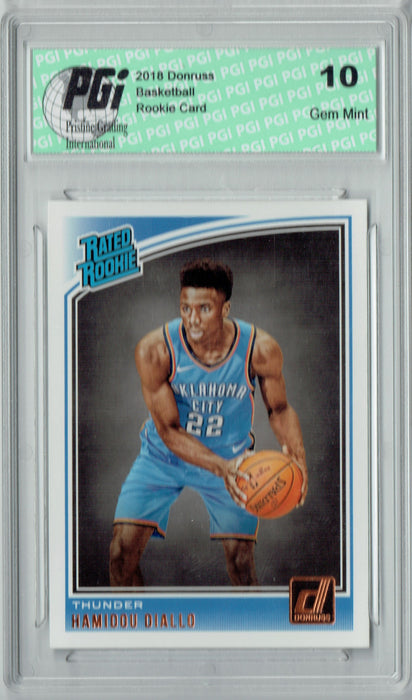 Hamidou Diallo 2018 Donruss Basketball #171 Rookie Card PGI 10