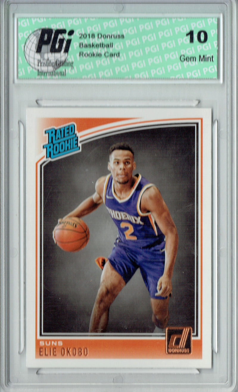 Elie Okobo 2018 Donruss Basketball #159 Rookie Card PGI 10