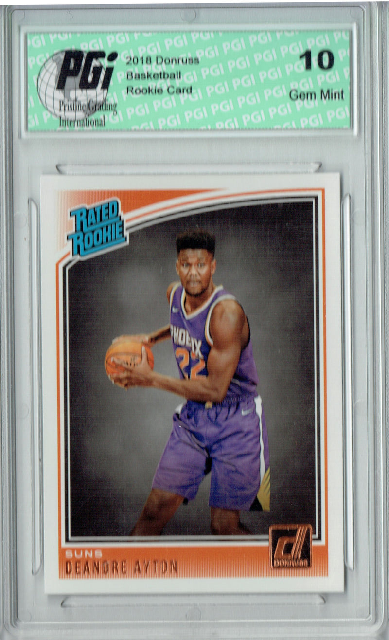 Deandre Ayton 2018 Donruss Basketball #157 Rookie Card PGI 10
