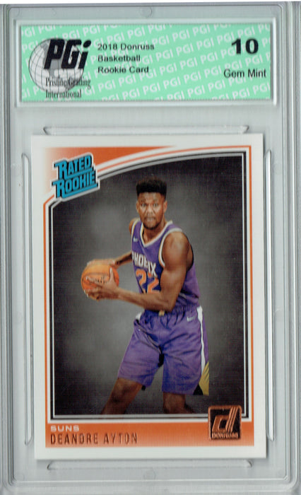 Deandre Ayton 2018 Donruss Basketball #157 Rookie Card PGI 10