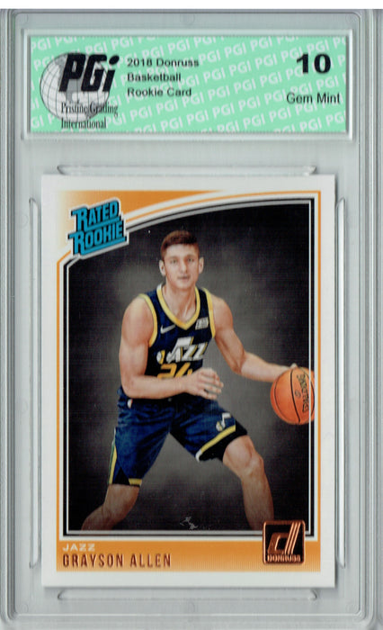 Grayson Allen 2018 Donruss Basketball #156 Rookie Card PGI 10