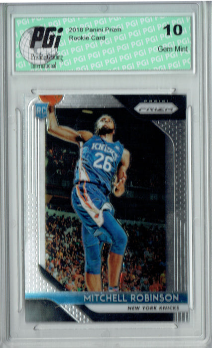 Mitchell Robinson 2018 Panini Prizm #227 Rookie Card PGI 10