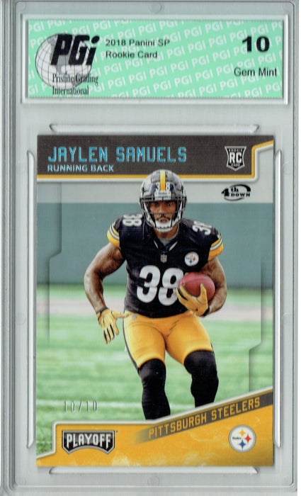 Jaylen Samuels 2018 Playoff #238 #10/10 Made Rookie Card PGI 10