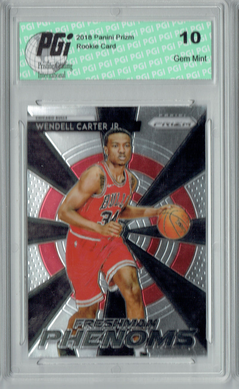 Wendell Carter Jr. 2018 Prizm #19 Freshman Phenoms Rookie Card PGI 10
