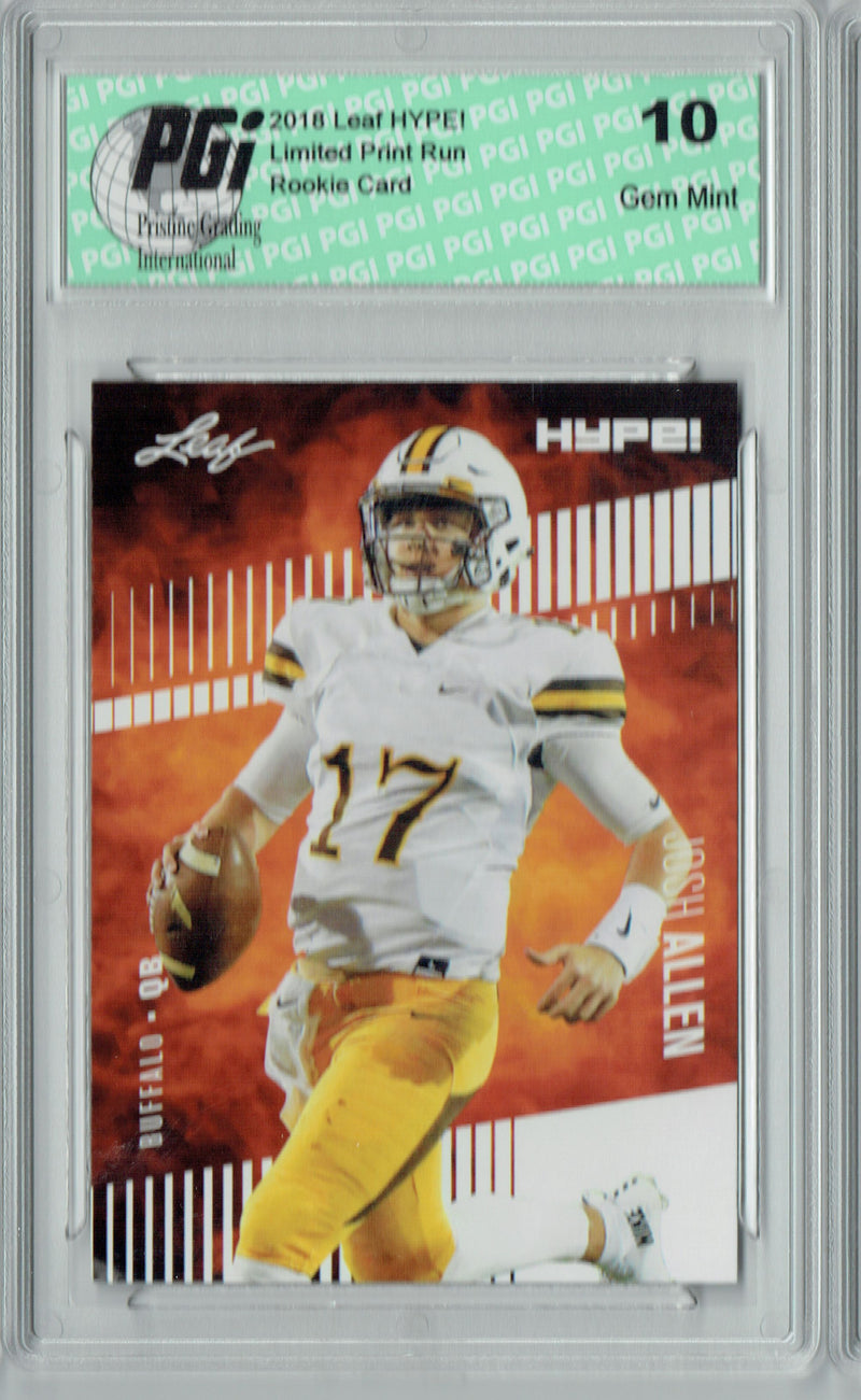 Baker Mayfield Rookie Card PGI 10 Gem Mint Football Trading Card 2018 Leaf HYPE! (21 Cards) Only 5000 Made