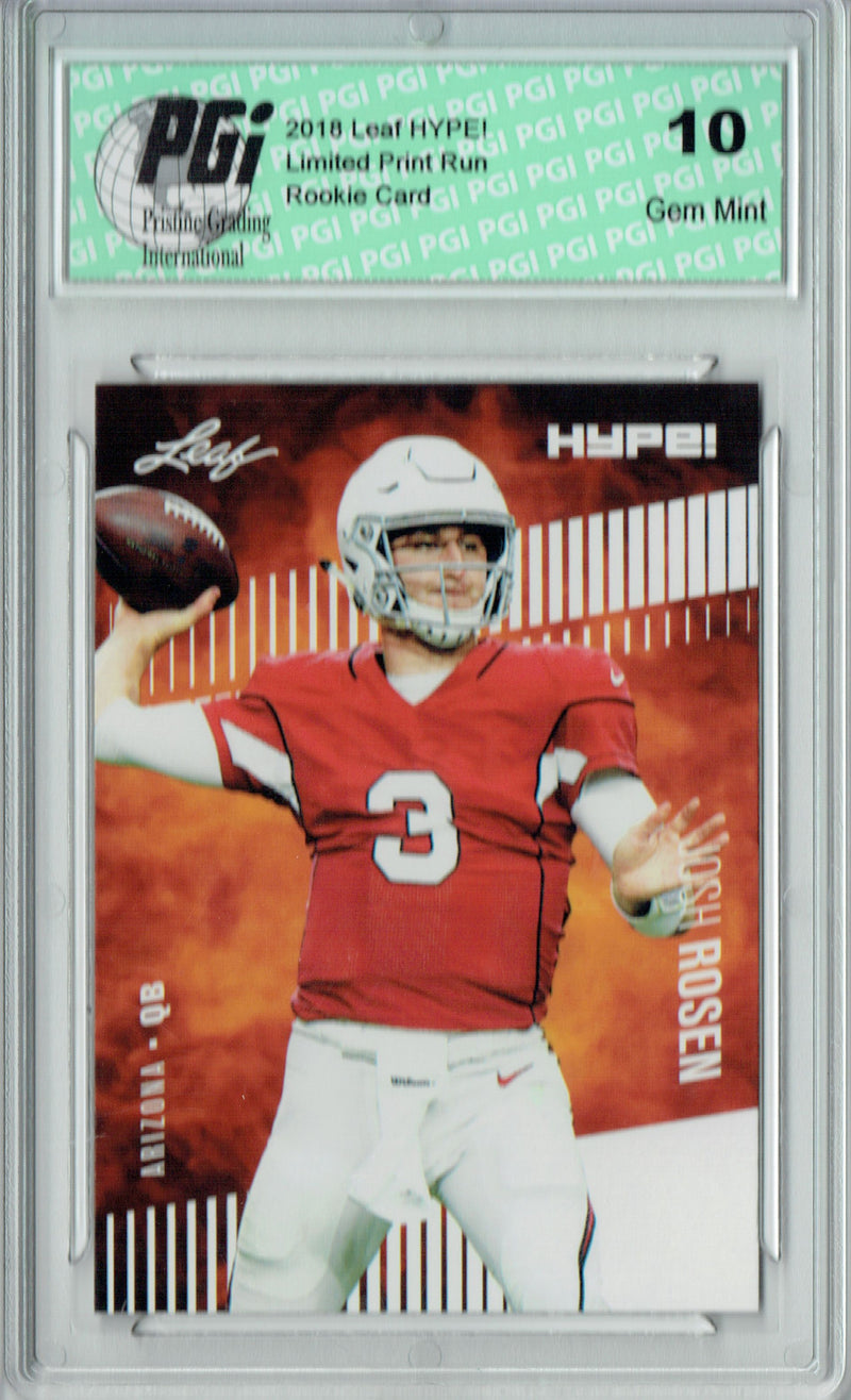 Baker Mayfield Rookie Card PGI 10 Gem Mint Football Trading Card 2018 Leaf HYPE! (21 Cards) Only 5000 Made