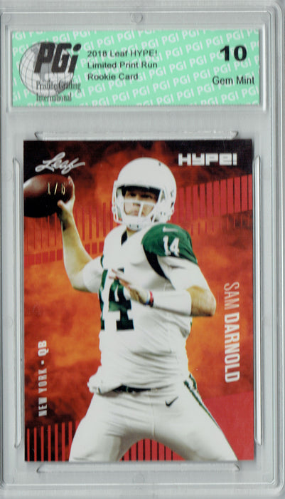 Sam Darnold 2018 Leaf HYPE! #4A The #1 of 5 Rookie Card PGI 10