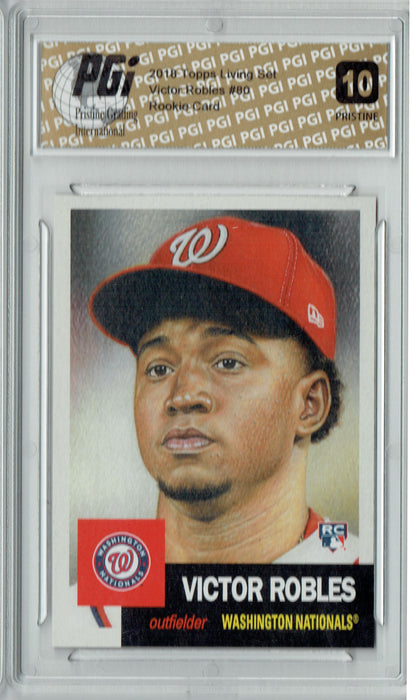 Victor Robles 2018 Topps Living Set #80 PRISTINE Rookie Card PGI 10