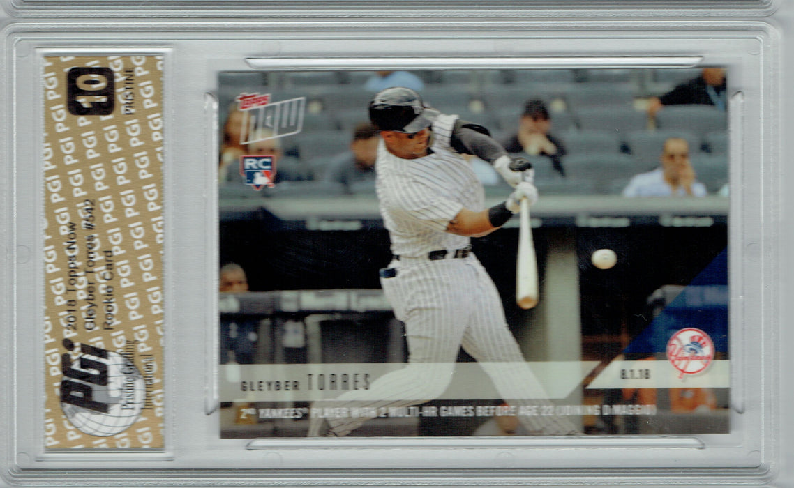 Gleyber Torres 2018 Topps Now #542 PRISTINE Rookie Card PGI 10