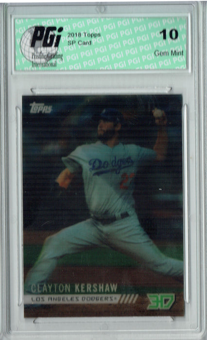 Clayton Kershaw 2018 Topps On Demand 3D #M-4 Motion SP Card PGI 10