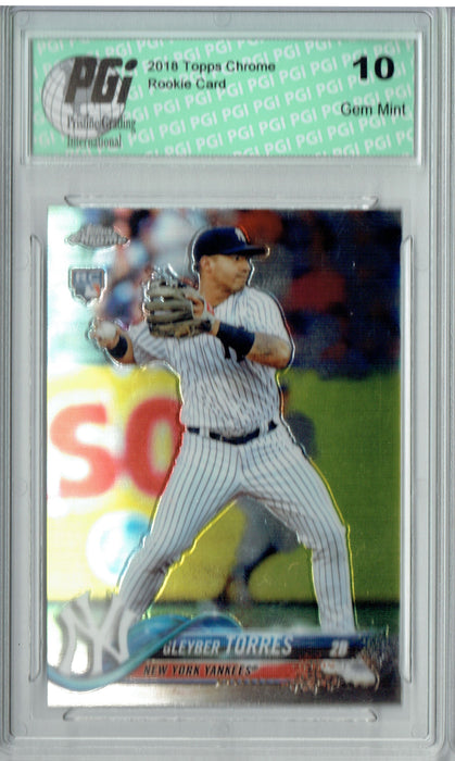 Gleyber Torres 2018 Topps Chrome Update #HMT26 Rookie Card PGI 10