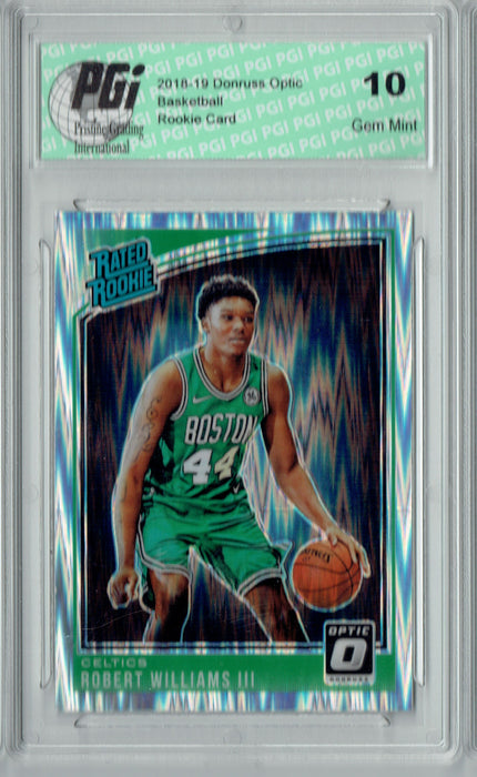 Robert Williams III 2018 Donruss Optic #167 Shock SP Rookie Card PGI 10