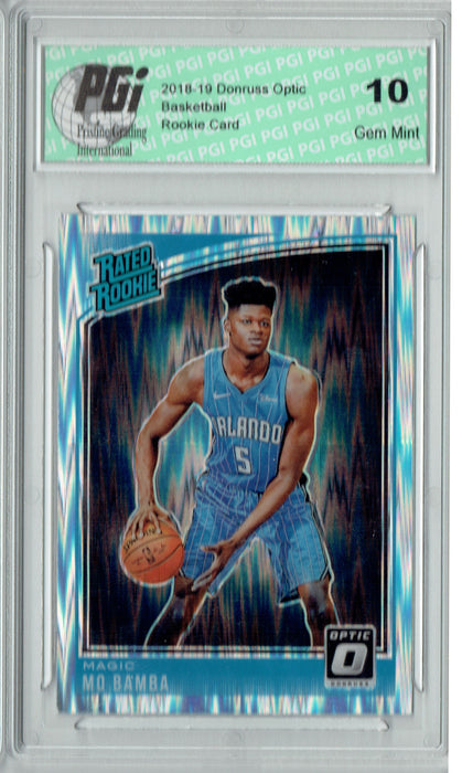 Mo Bamba 2018 Donruss Optic #160 Shock SP Rookie Card PGI 10