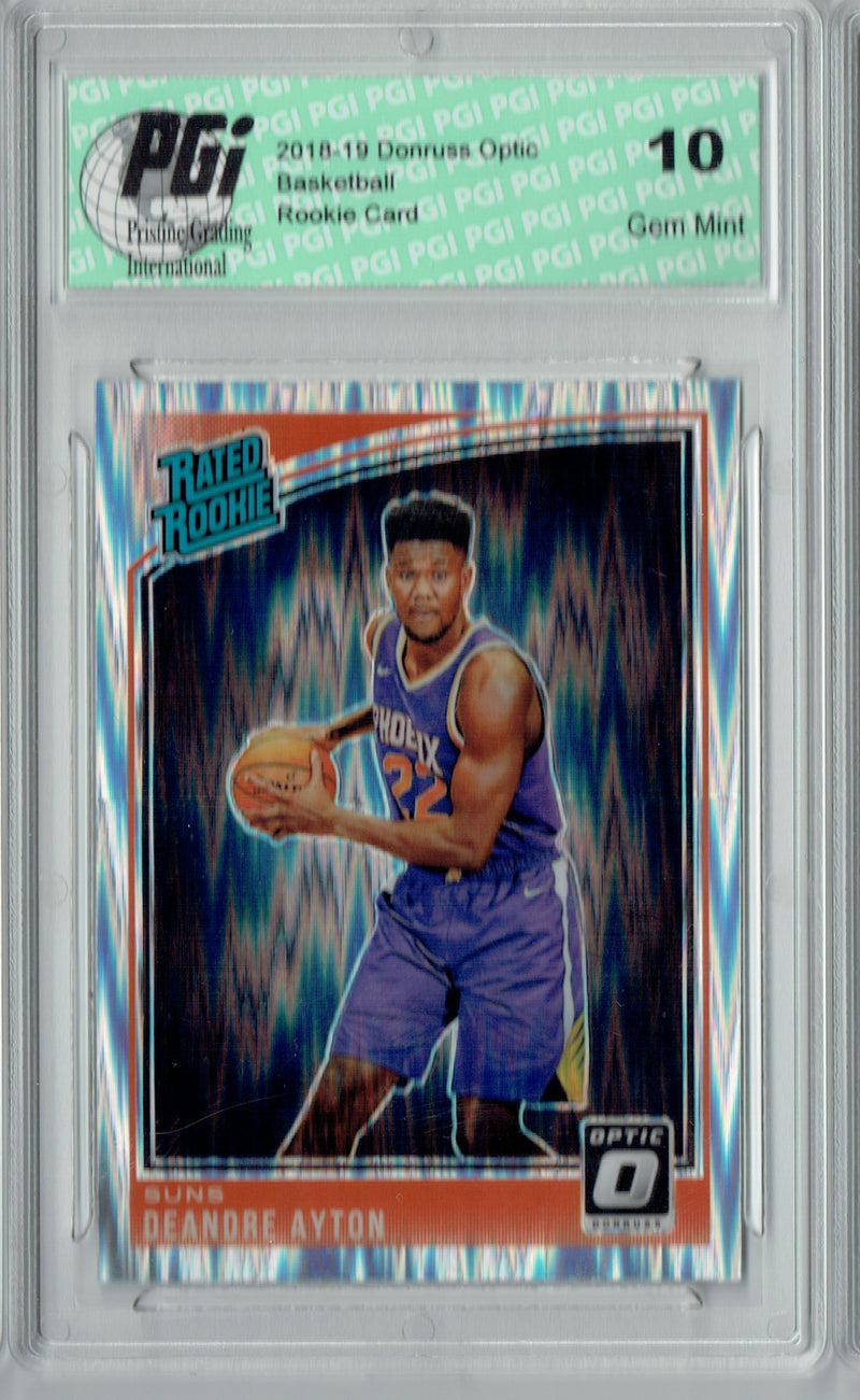 Deandre Ayton 2018 Donruss Optic #157 Shock SP Rookie Card PGI 10