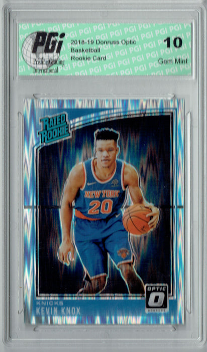 Kevin Knox 2018 Donruss Optic #190 Shock SP Rookie Card PGI 10