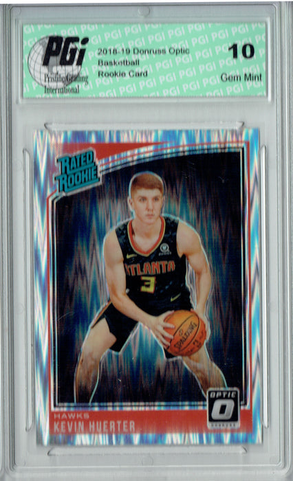 Kevin Huerter 2018 Donruss Optic #184 Shock SP Rookie Card PGI 10