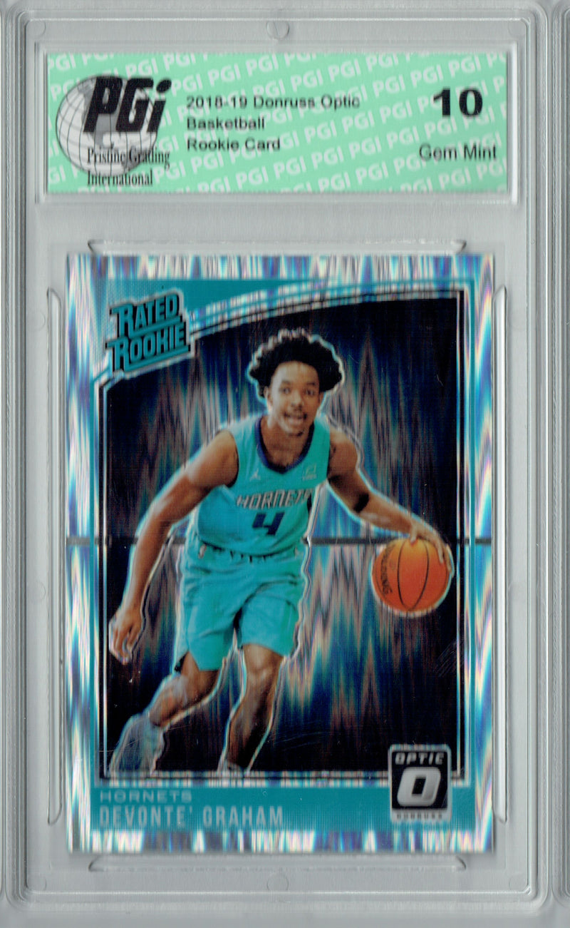 Devonte' Graham 2018 Donruss Optic #189 Shock SP Rookie Card PGI 10