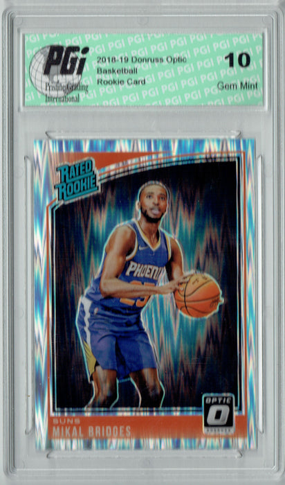 Mikal Bridges 2018 Donruss Optic #200 Shock SP Rookie Card PGI 10