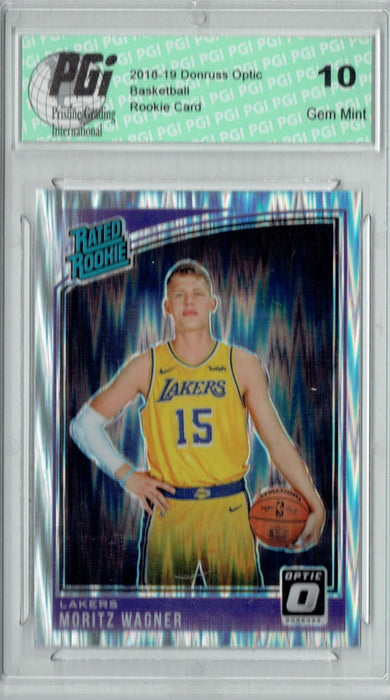 Moritz Wagner 2018 Donruss Optic #197 Shock SP Rookie Card PGI 10