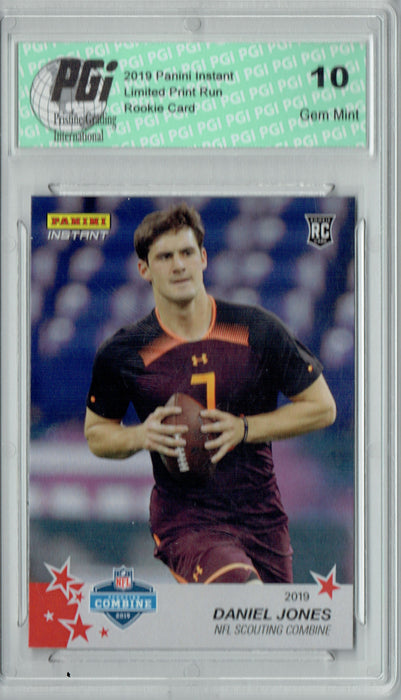 Daniel Jones 2019 Panini Instant #4 Combine 1/95 His Very 1st Rookie Card PGI 10